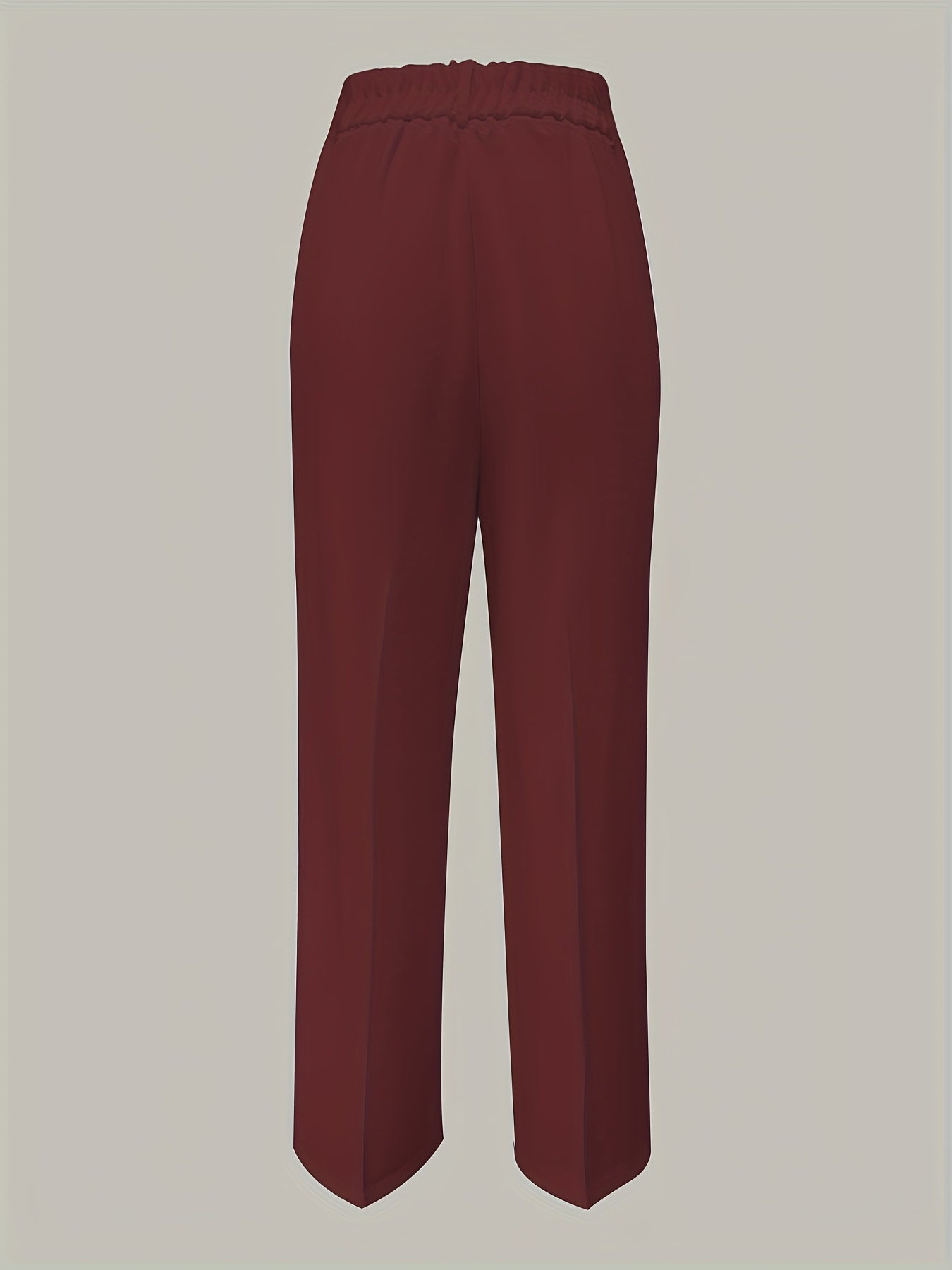 Oralia | Verfijnde broek met wijde pijpen voor dames - Rechte broek met hoge taille en knoopsluiting