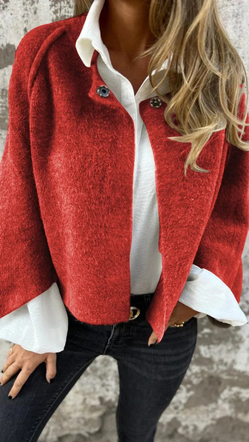 Grelynn | Oversized wollen vest – Elegante, stijlvolle gebreide trui, gezellig voor in de herfst en winter