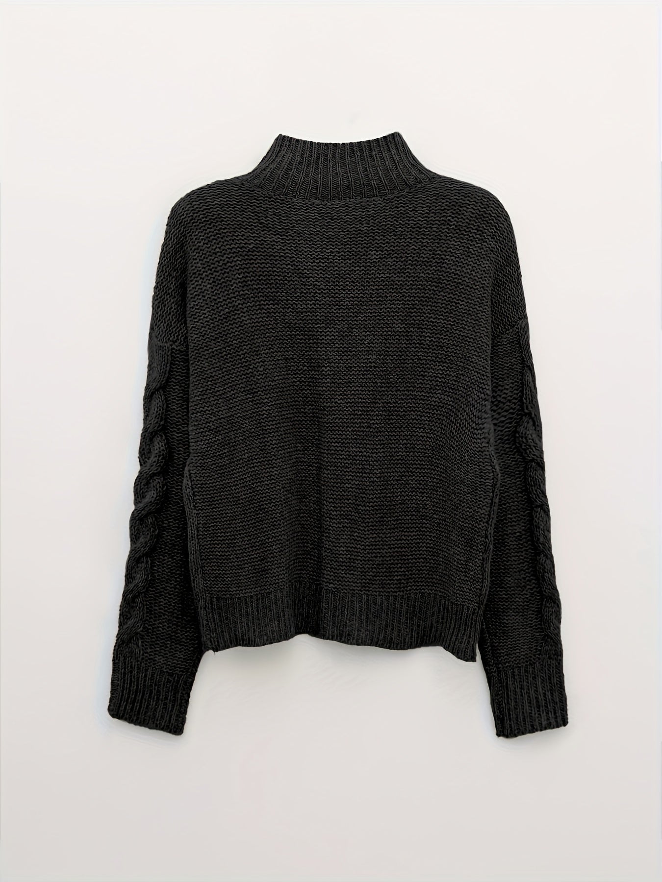 Belphoebe | Elegante kabeltrui met col voor dames – Warme trui met lange mouwen voor herfst en winter