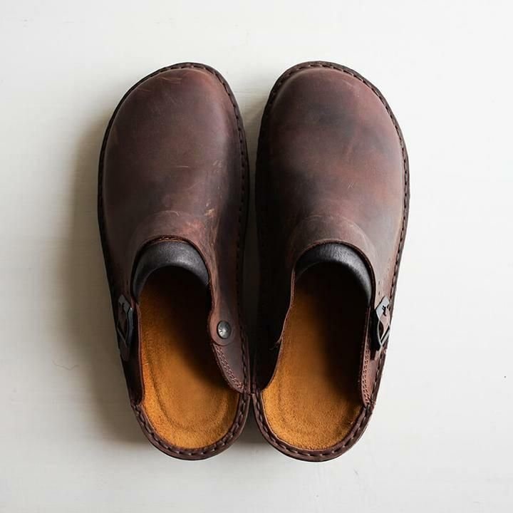 UrbanStep | Premium Leren Klompschoenen voor Mannen - Comfortabel, Stijlvol, Slip-On Casual Schoeisel