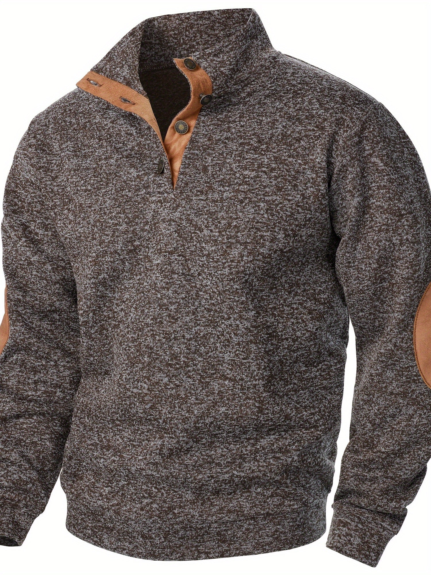 Kristoff | Herenpullover met opstaande kraag en lange mouwen – Casual herfst-wintertop