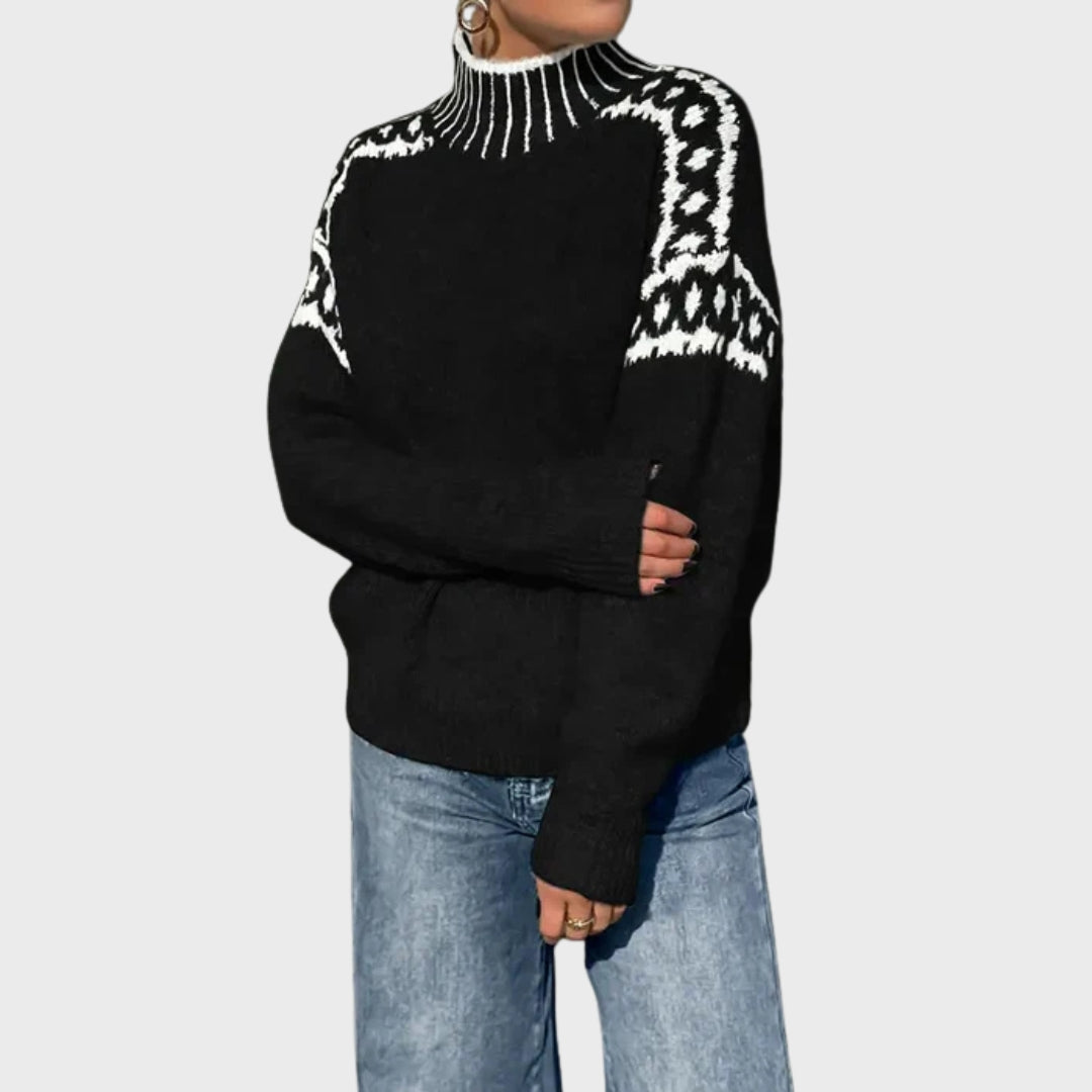 Quenara | Zachte gebreide trui – Comfortabele herfsttrui met lange mouwen voor dames