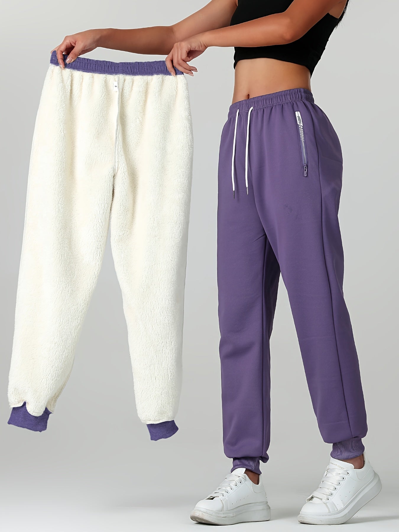 Clarine | Thermische fleece gevoerde winterbroek voor dames – Winddichte broek