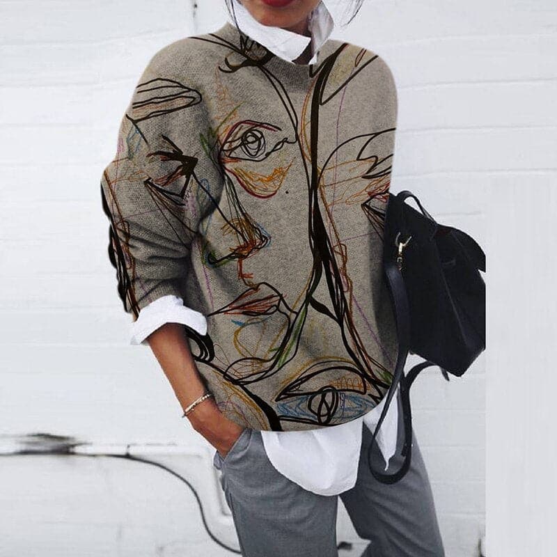 Faylith | Warme dames trui – zachte, comfortabele pullover voor casual en winterkleding