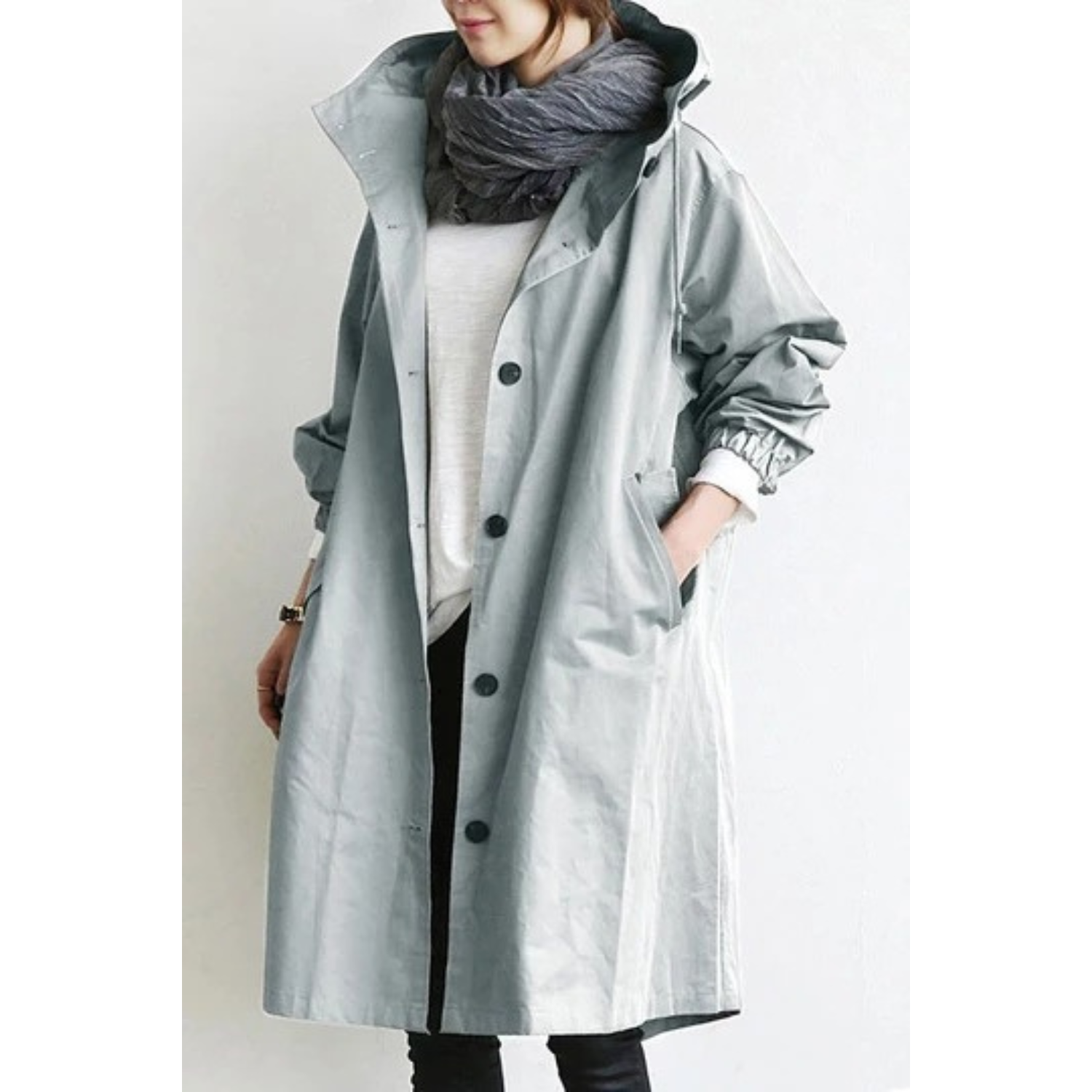 Carlijn | Winddichte, waterdichte trenchcoat voor dames, casual en stijlvolle bovenkleding