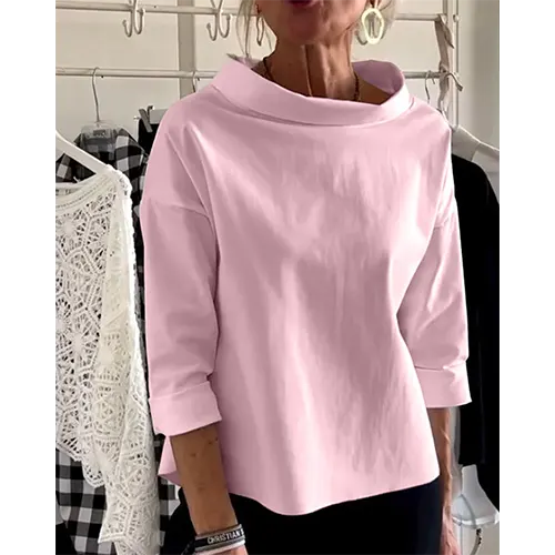 Adrelya | Elegante casual blouse voor dames – shirt met 3/4 mouwen, voor op kantoor en dagelijks gebruik