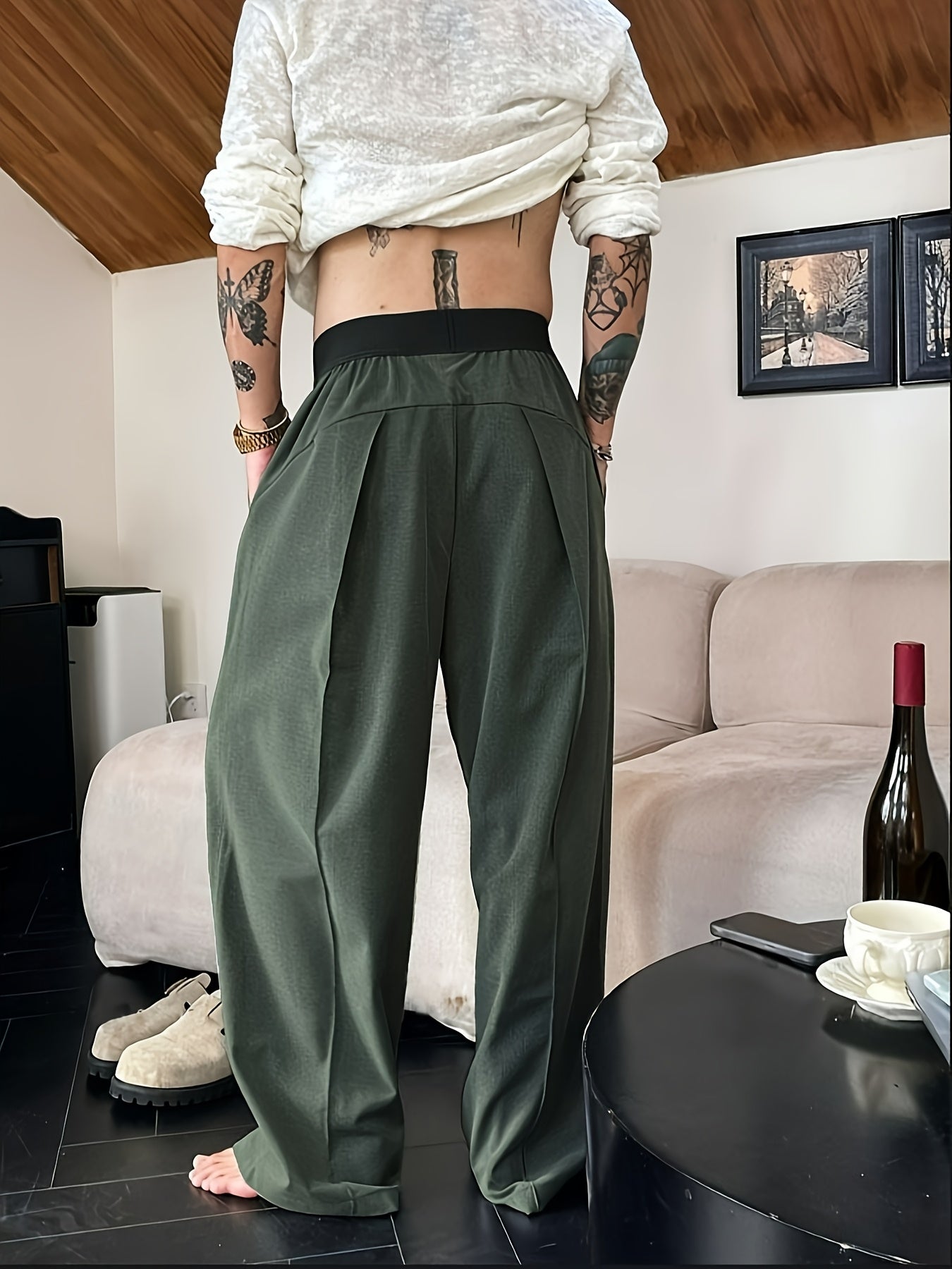Arnthor | Casual loose fit herenbroek met elastische tailleband