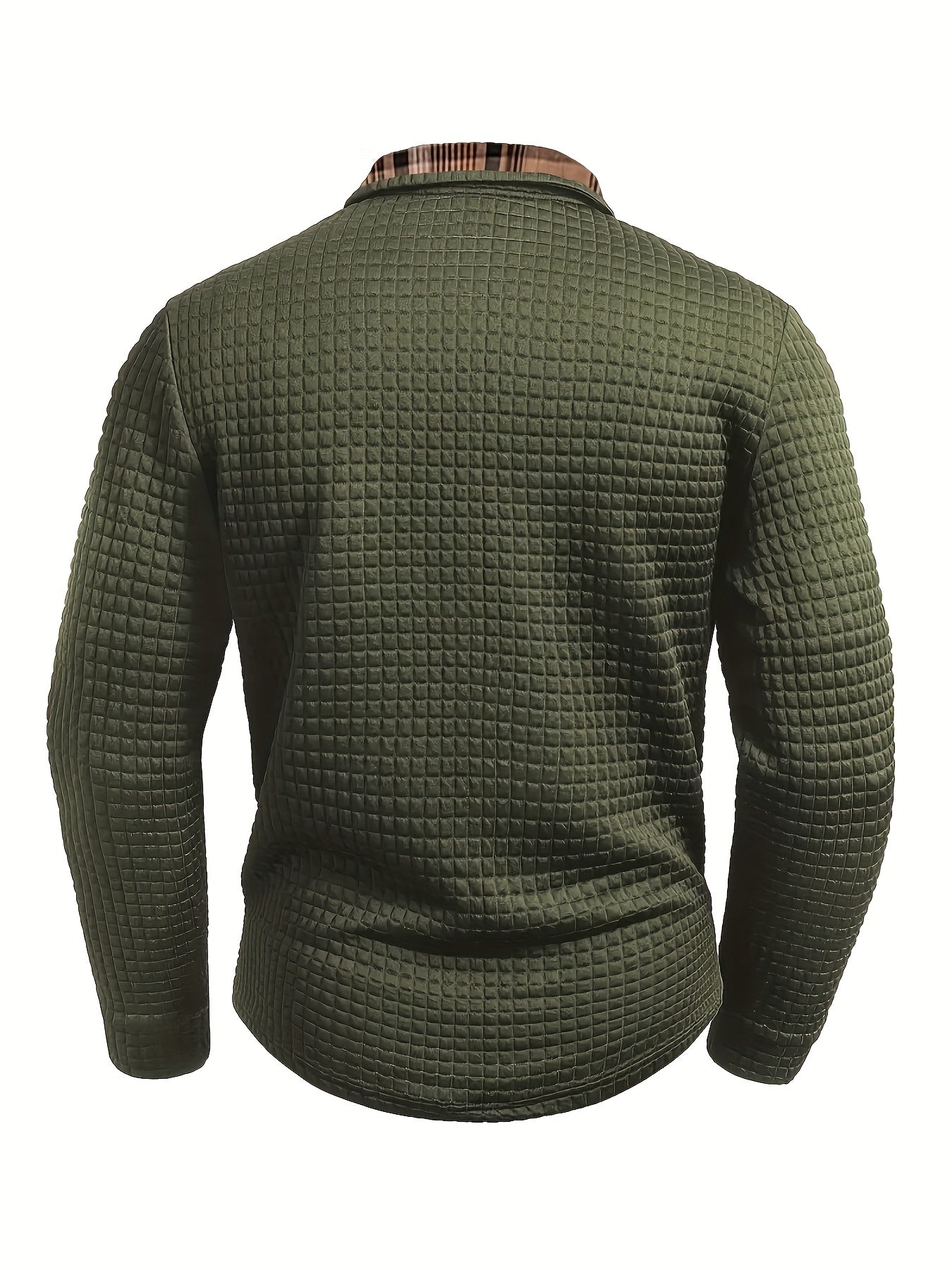 Zenobius | Herenoverhemd met lange mouwen en knopen – Casual regular fit met geruite kraag