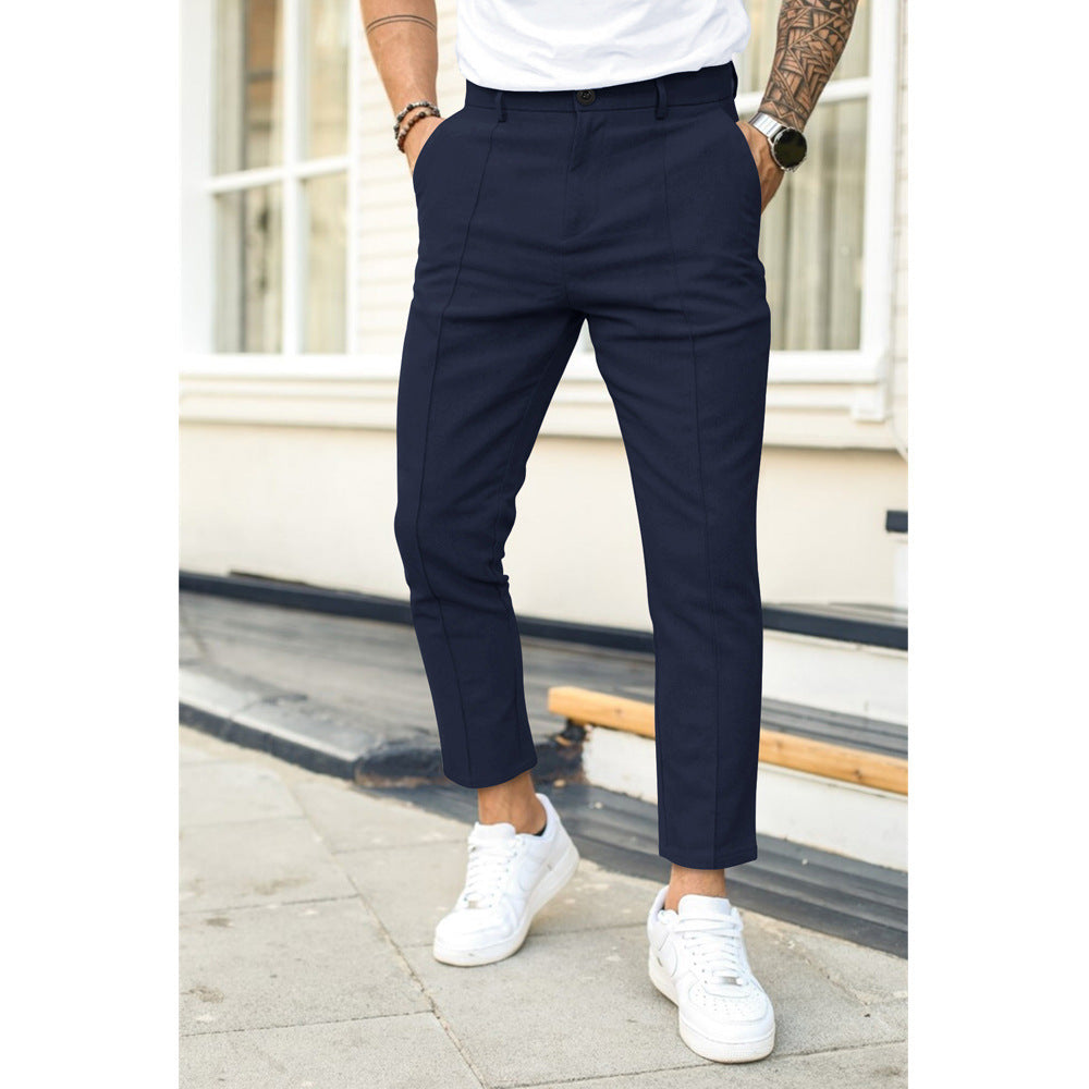 Caelric | Heren Slim-Fit Maatwerk Vrijetijdsbroek - Custom Casual Chinos