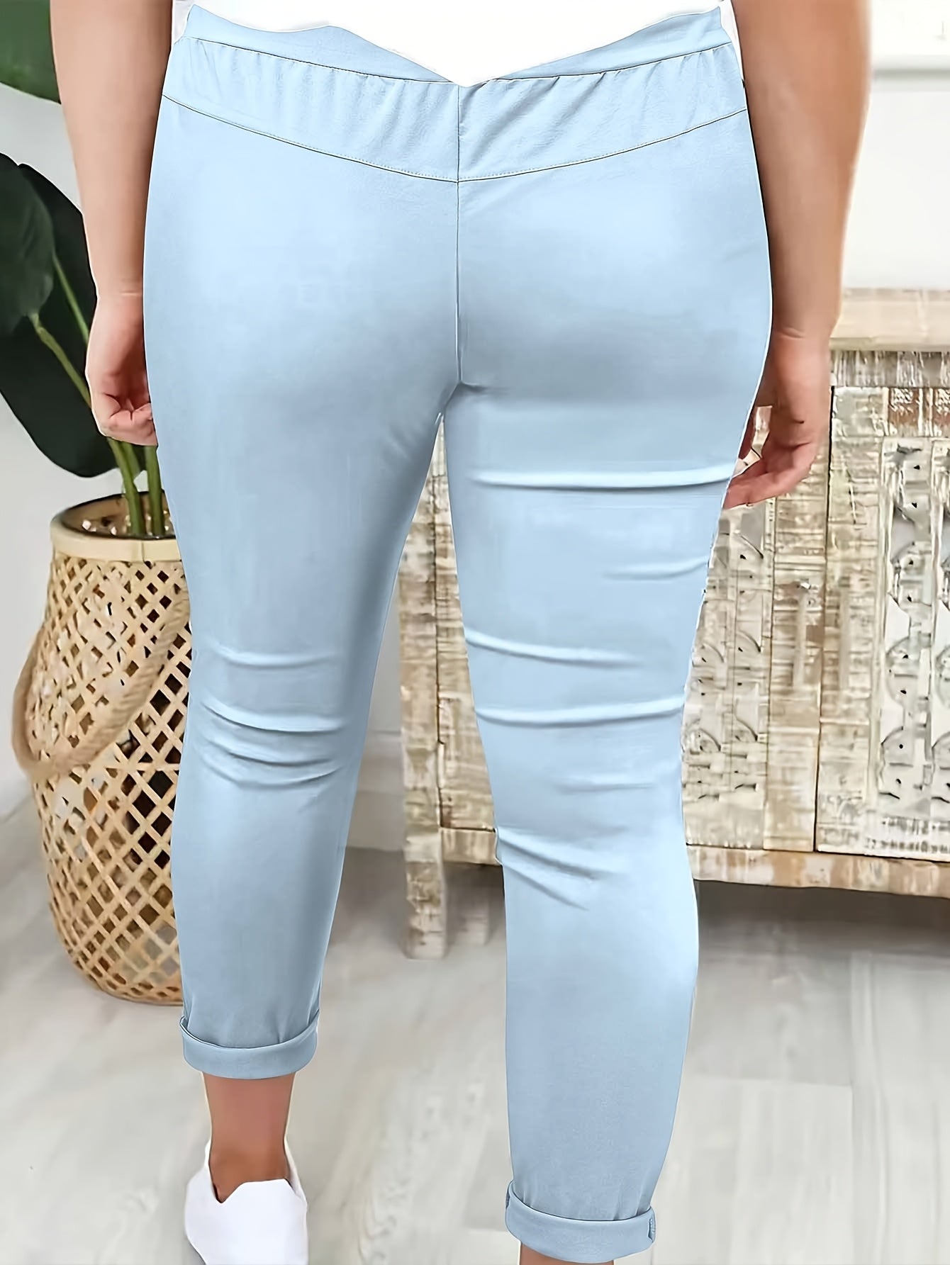 Avelith | Casual broek met trekkoord voor dames – Slim fit, elastische taille, ademend
