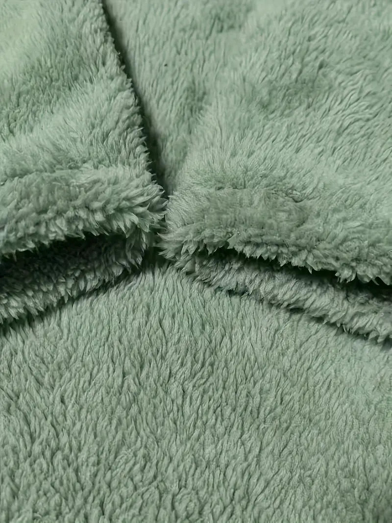 Gevina | Kleurrijk fleece sweatshirt met hartjes en zakken – Comfortabele wintertrui, zachte casual top