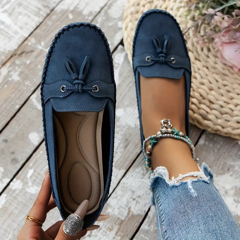 Voxa | Vrouwen Vintage Loafers - Stijlvolle Comfort Slip-On Schoenen