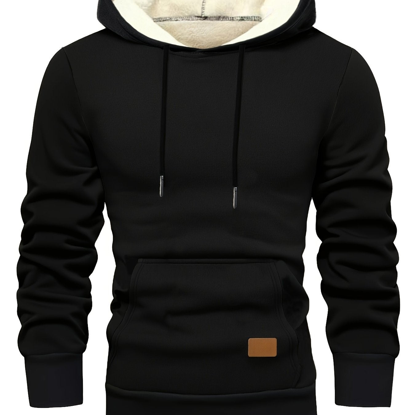 Xystus | Herenhoodie met fleecevoering – Warme wintertrui met capuchon en trekkoord