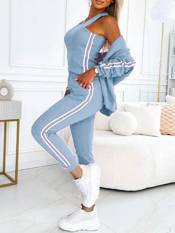 Dorelina | Dames trainingspak 3-delig - Casual sportieve lounge outfit