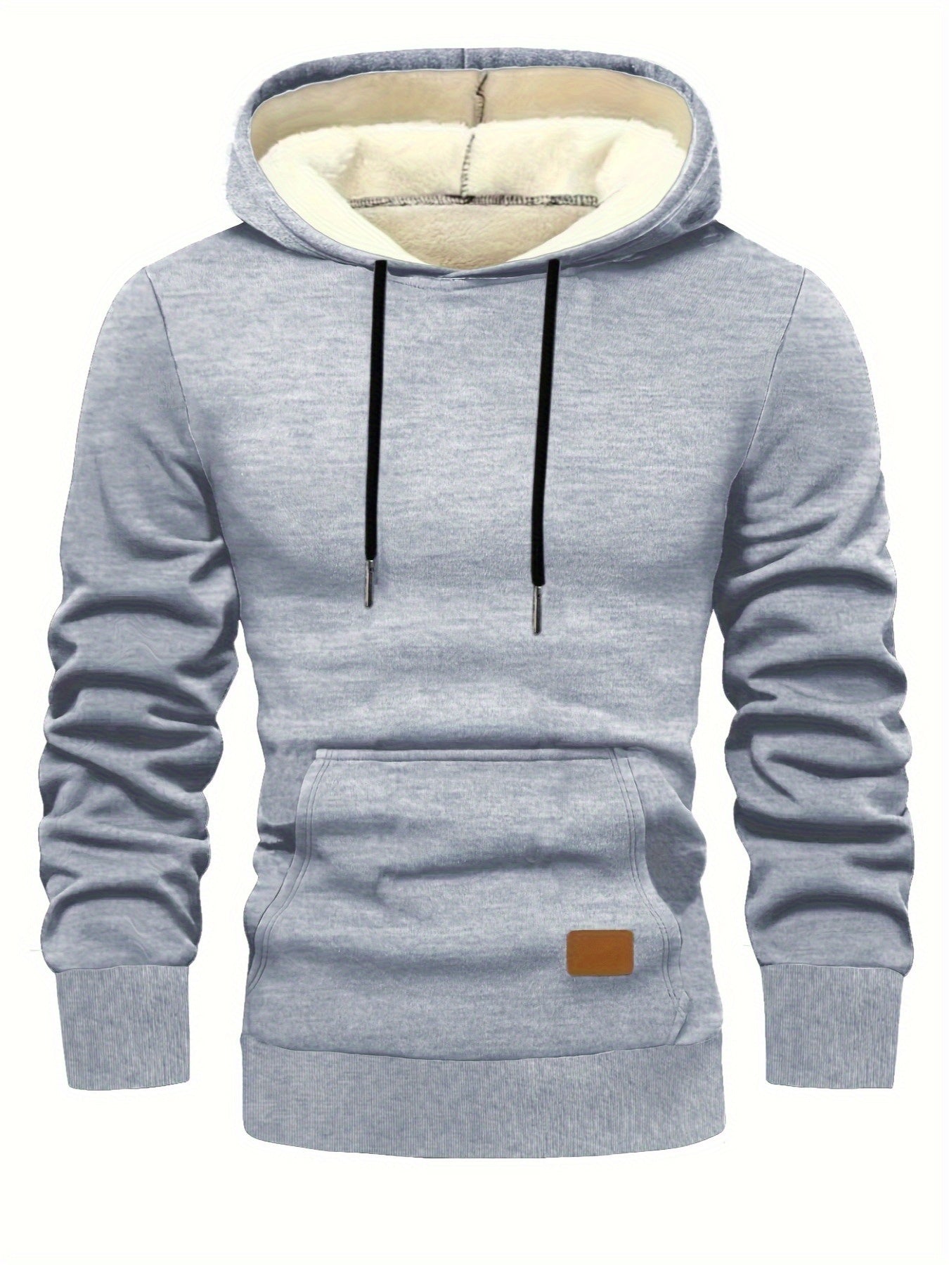 Xystus | Herenhoodie met fleecevoering – Warme wintertrui met capuchon en trekkoord