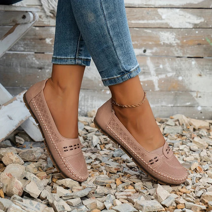 Trish | Comfortabele Orthopedische Flats voor Vrouwen - Steun voor de Boog, Slip-On Loafers