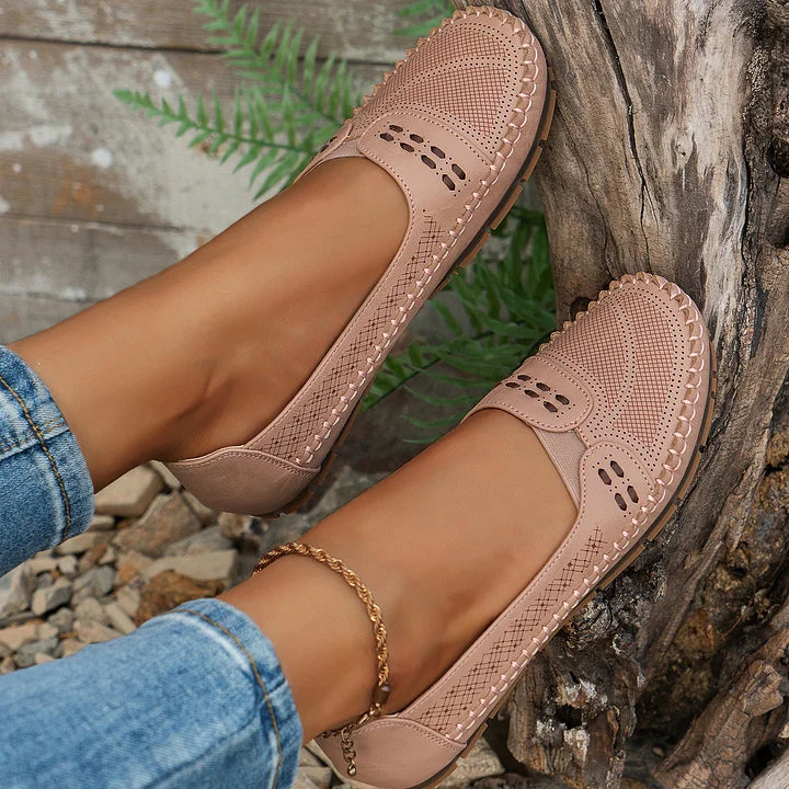 Trish | Comfortabele Orthopedische Flats voor Vrouwen - Steun voor de Boog, Slip-On Loafers
