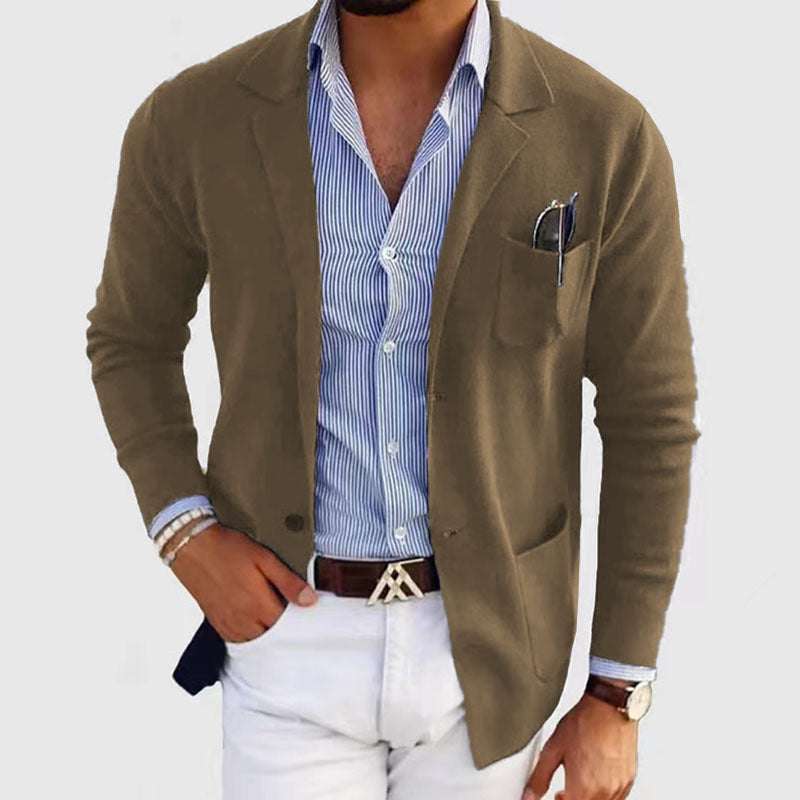 Werrin | Casual Polyester Blazer voor heren - Lichtgewicht ademend jack, slim fit sportjasje