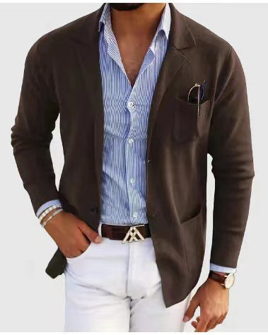 Werrin | Casual Polyester Blazer voor heren - Lichtgewicht ademend jack, slim fit sportjasje