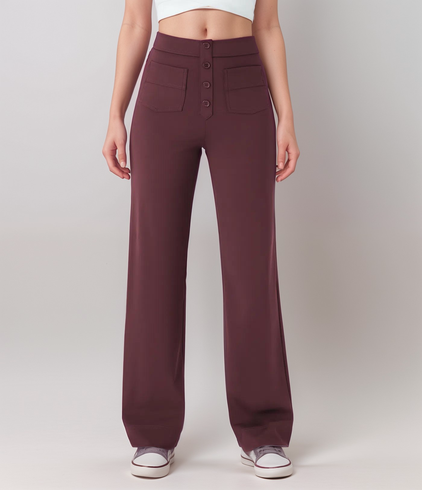 Varda | Damesbroek met hoge taille en stretch - veelzijdige casual broek