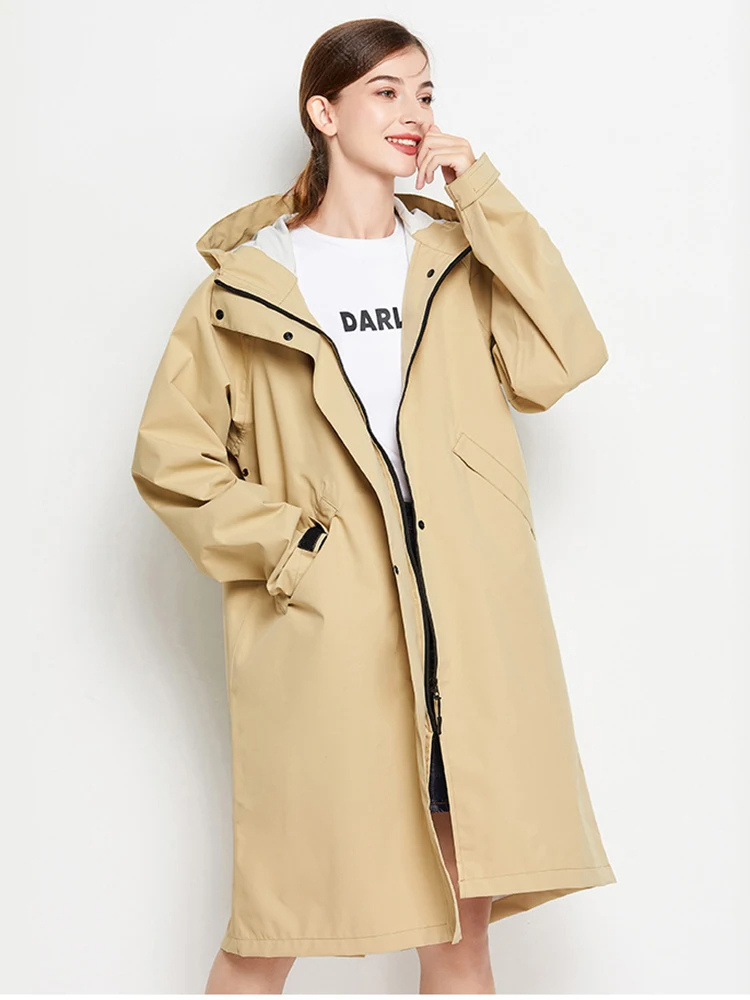 Anna | Waterdichte en winddichte regenjas voor dames met verstelbare capuchon, lichtgewicht outdoorjas