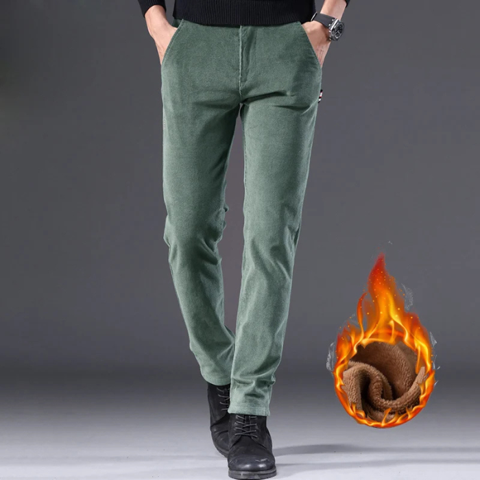 Cirel | Warme Corduroy Herenbroek met Fleece Voering - Casual Winterbroek Zachte & Comfortabele Pasvorm