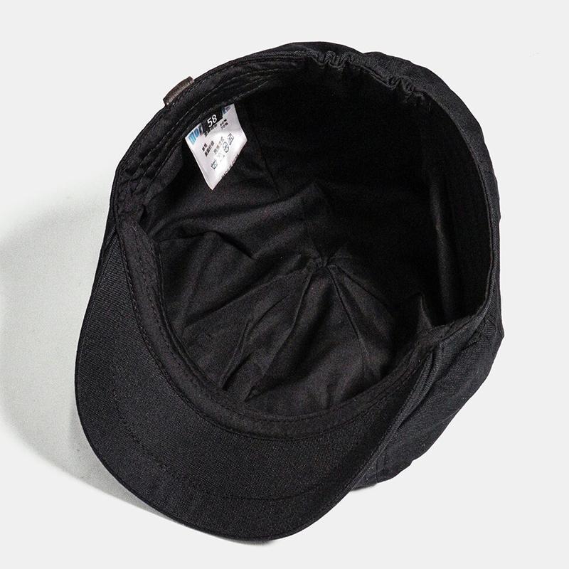 Veloro | Vintage retro newsboy-pet voor heren – klassieke baret, katoenmix, stijlvol en casual