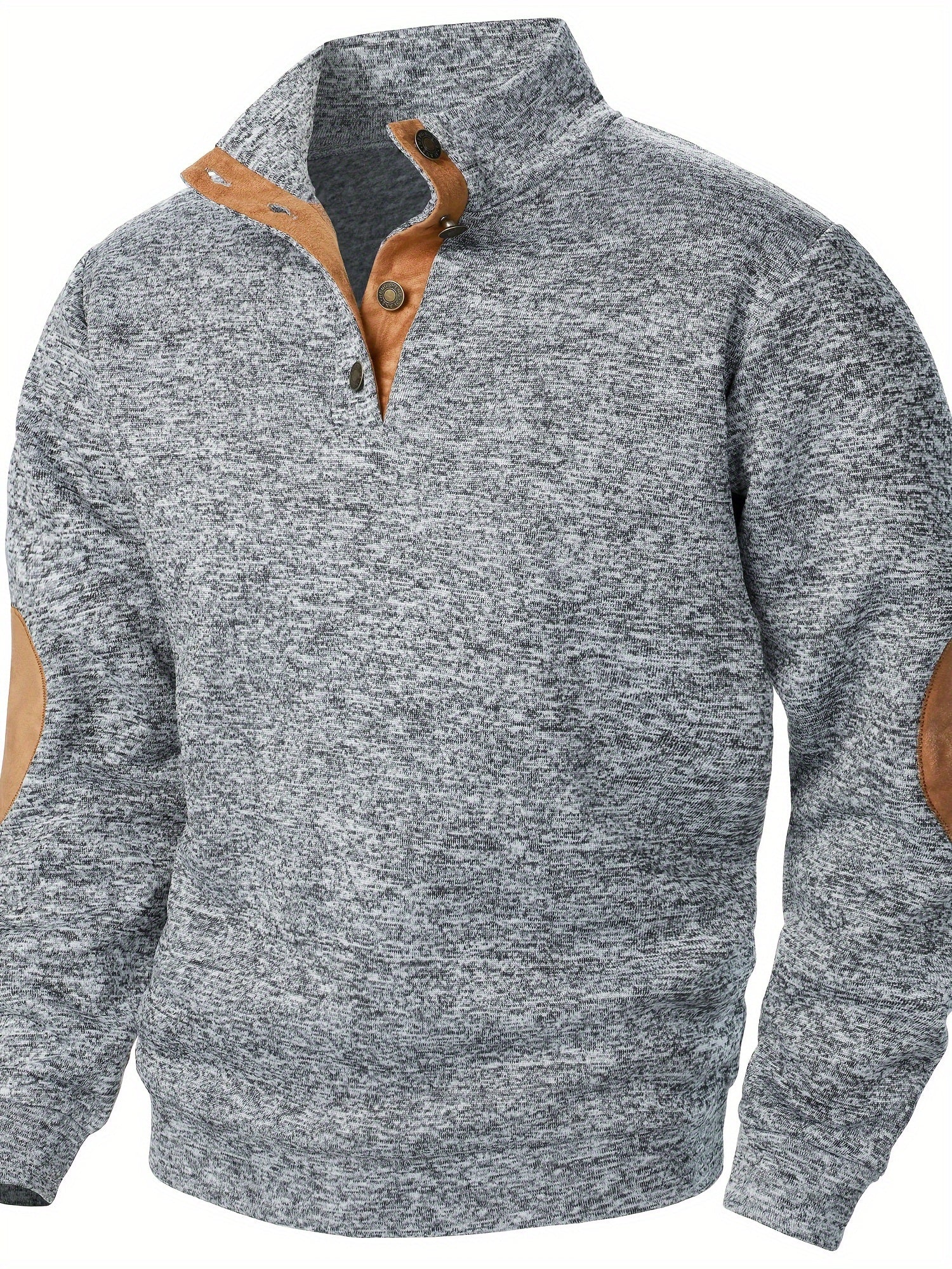 Kristoff | Herenpullover met opstaande kraag en lange mouwen – Casual herfst-wintertop