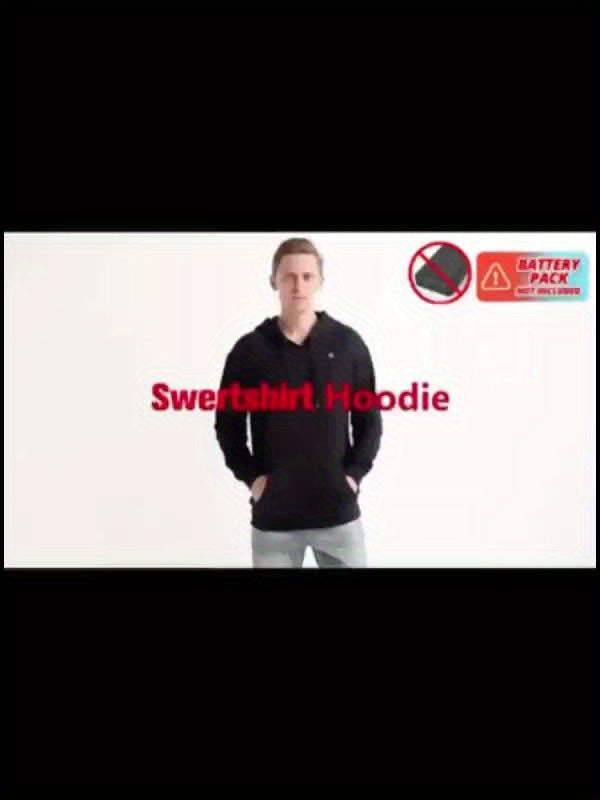 Aarne | Verwarmde hoodie voor heren met 7 verwarmingszones – USB-oplaadbare elektrische jas
