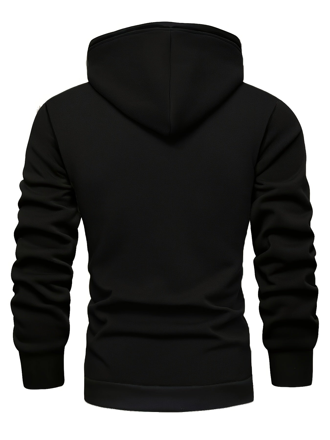 Xystus | Herenhoodie met fleecevoering – Warme wintertrui met capuchon en trekkoord