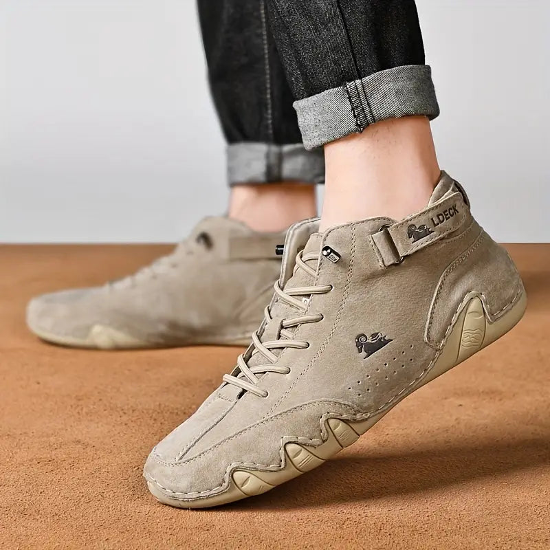 Bootrek | Heren Suède Enkellaars Sneakers – Stijlvolle Casual Boots met Slijtvaste Antislip Zool