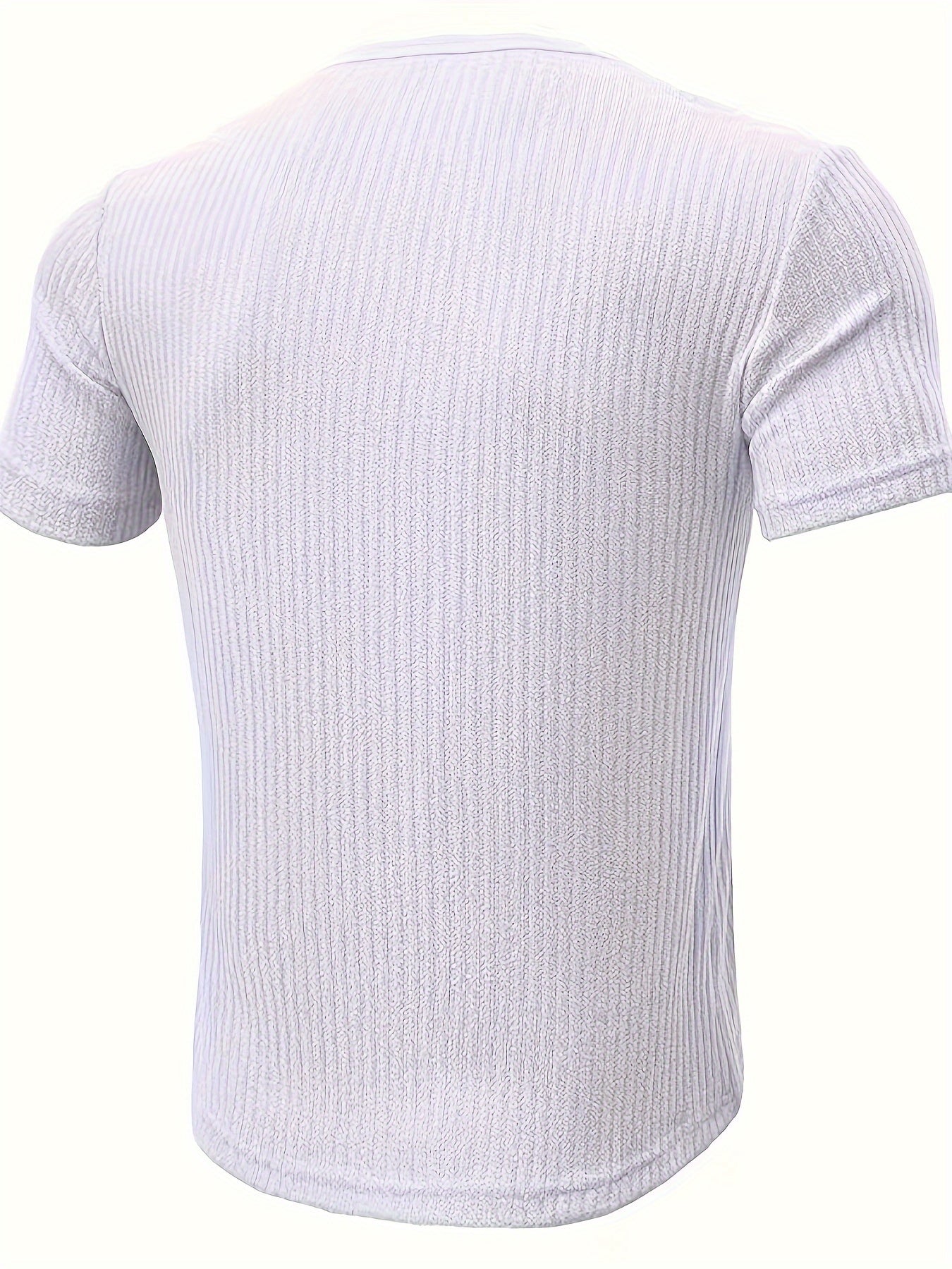 Ralith | Gestreept Henley T-shirt voor heren - Korte mouwen, ademend, casual & stijlvol