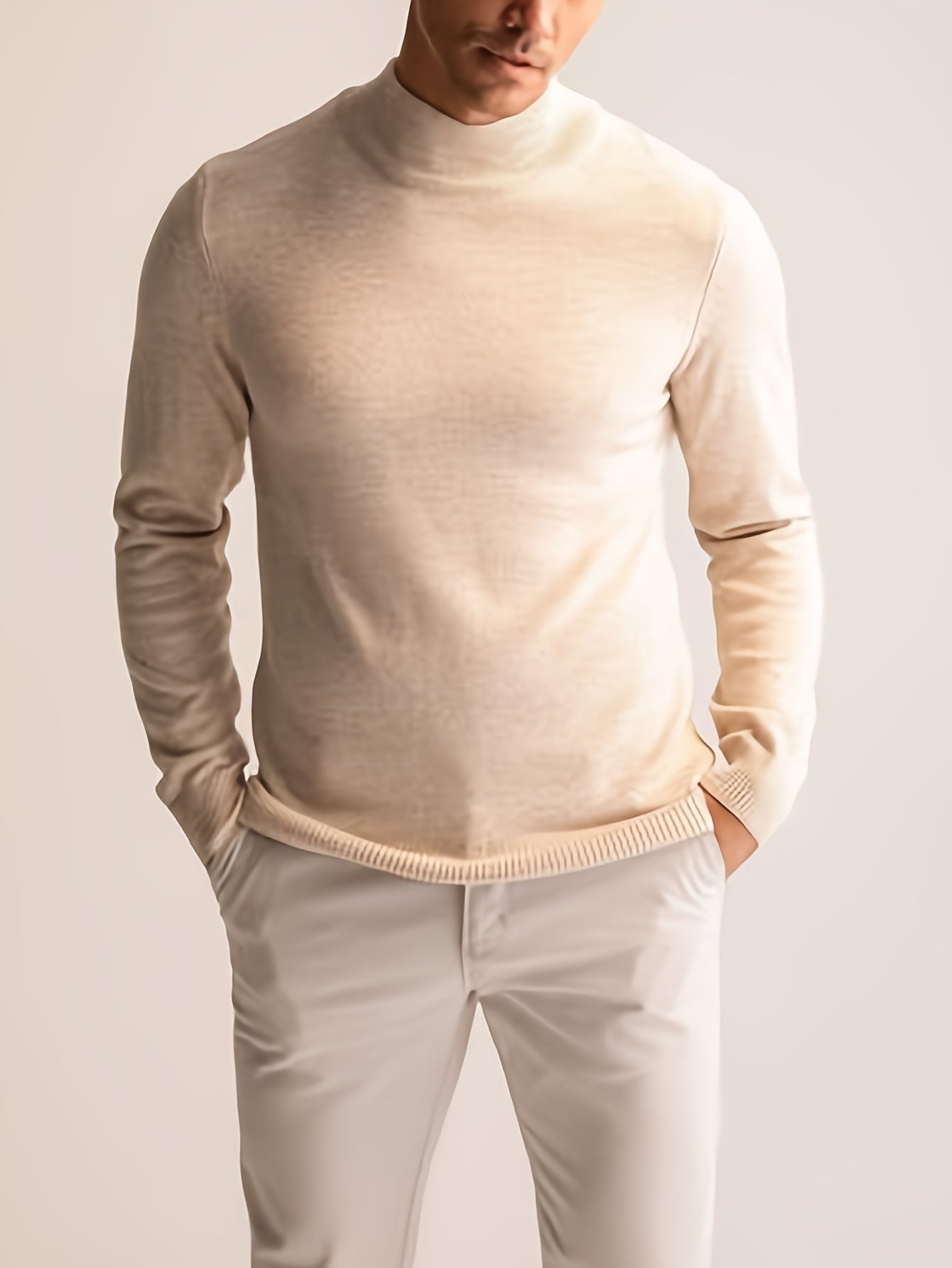 Norrik | Comfortabele gebreide coltrui voor heren – Casual slim fit pullover voor herfst en winter