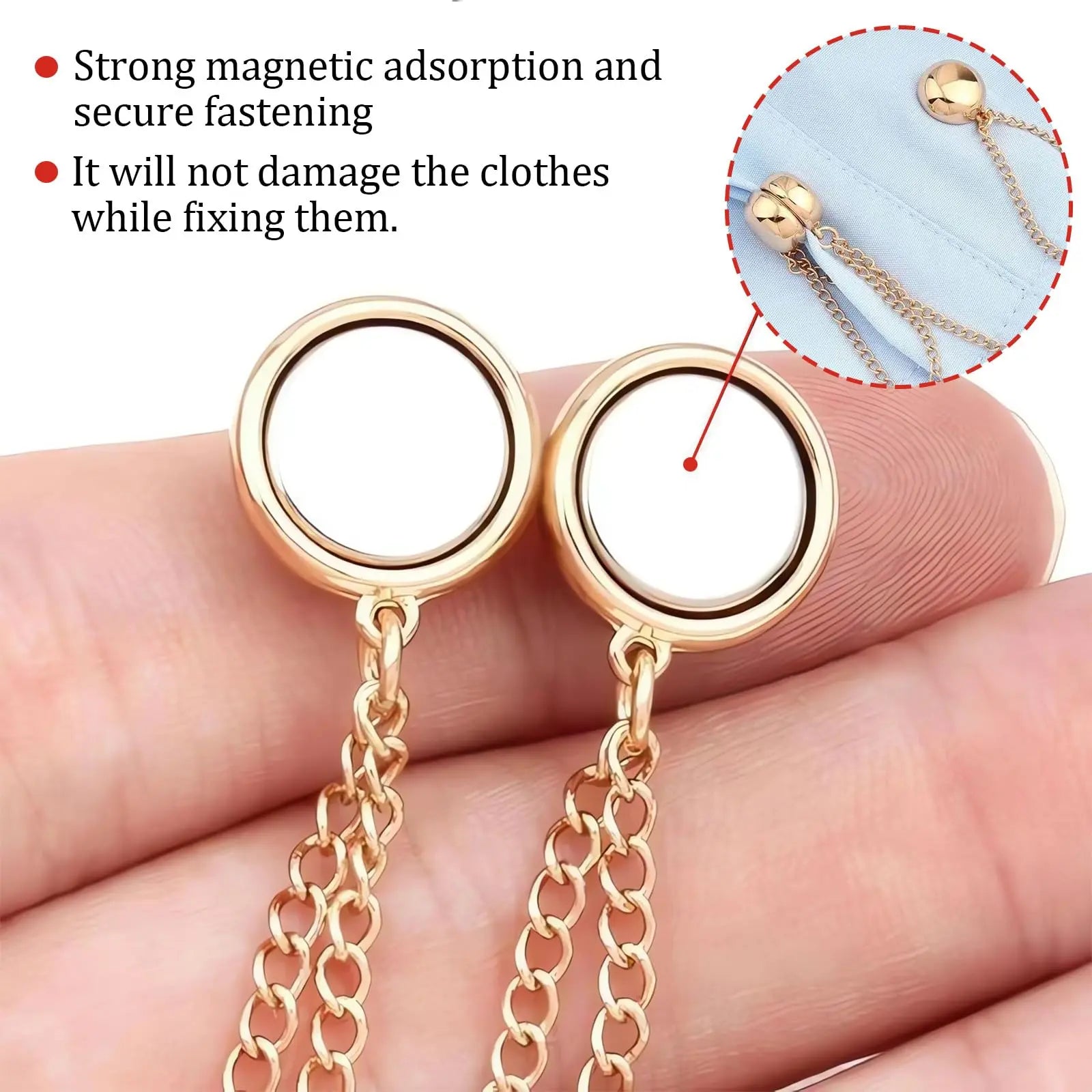 StyleSnap | Magnetische kledingclips - Onzichtbare, sterke stofbevestigers voor het stylen van kleding