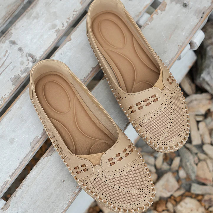 Trish | Comfortabele Orthopedische Flats voor Vrouwen - Steun voor de Boog, Slip-On Loafers