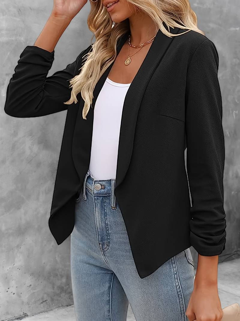Ewelina | Klassieke blazer met open voorkant - Elegante jas met lange mouwen