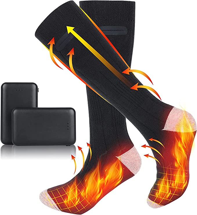 ToastySox | Unisex oplaadbare verwarmde sokken – Warme wintersokken, outdoor, skiën, jagen