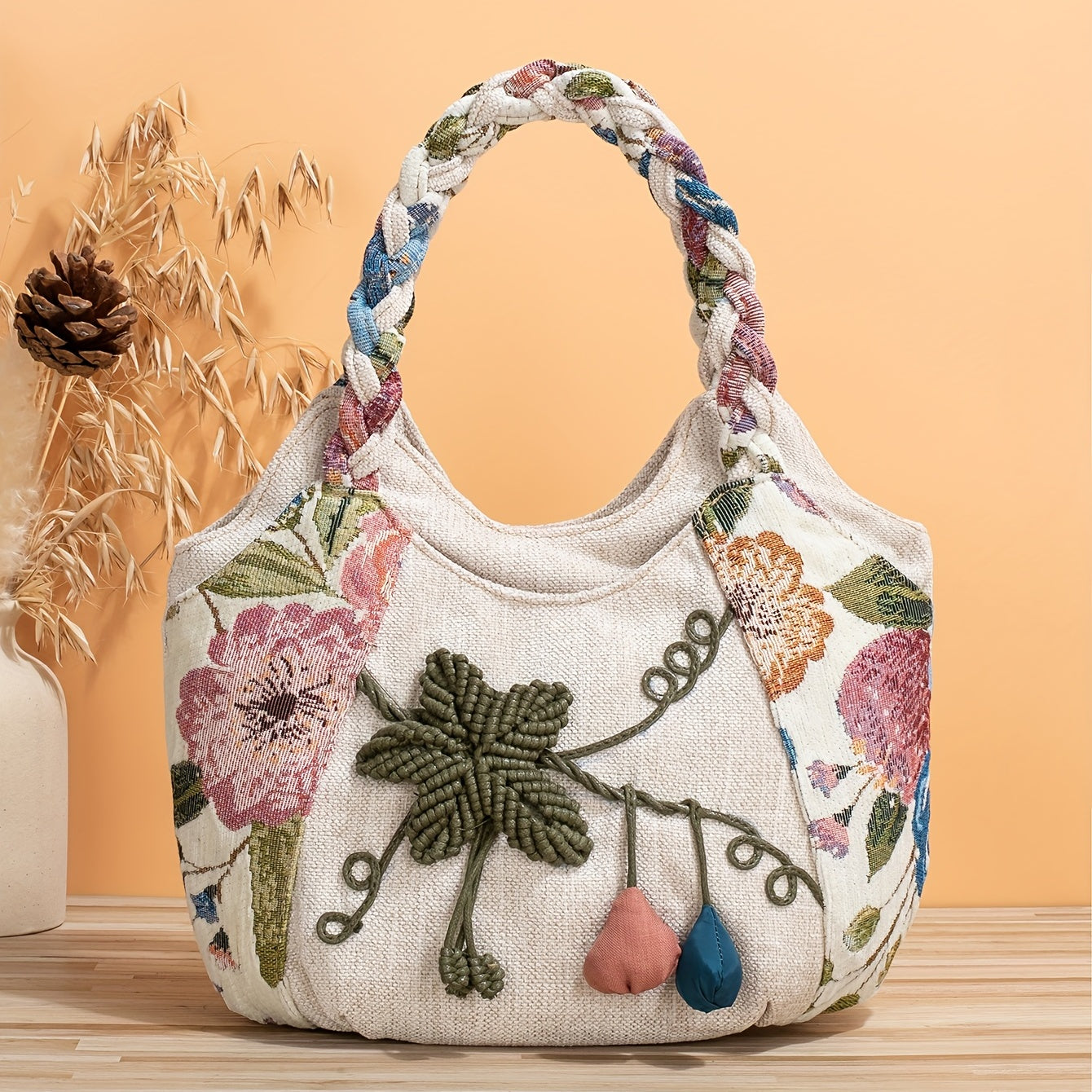 BohoBloom | Handgemaakte Boheemse Bloemen Draagtas