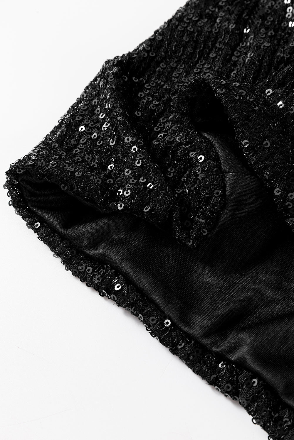 Vaesha | Elegant zwart paillettenjasje - lichtgewicht bovenkleding voor laagjes en herfststijl