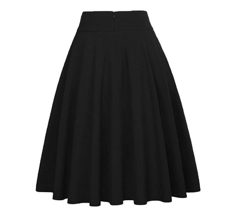 Hartlyn | Hoge Taille A-lijn Rok met Strik - Elegante Midi Rok, Flowy & Vrouwelijk Ontwerp