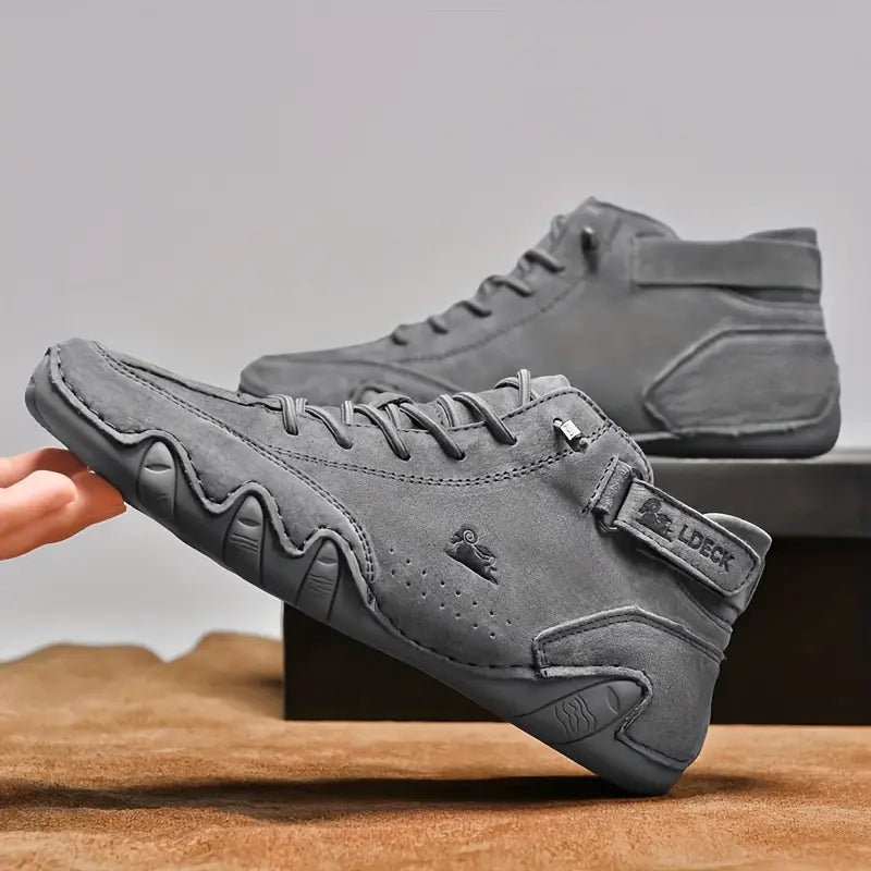 Bootrek | Heren Suède Enkellaars Sneakers – Stijlvolle Casual Boots met Slijtvaste Antislip Zool