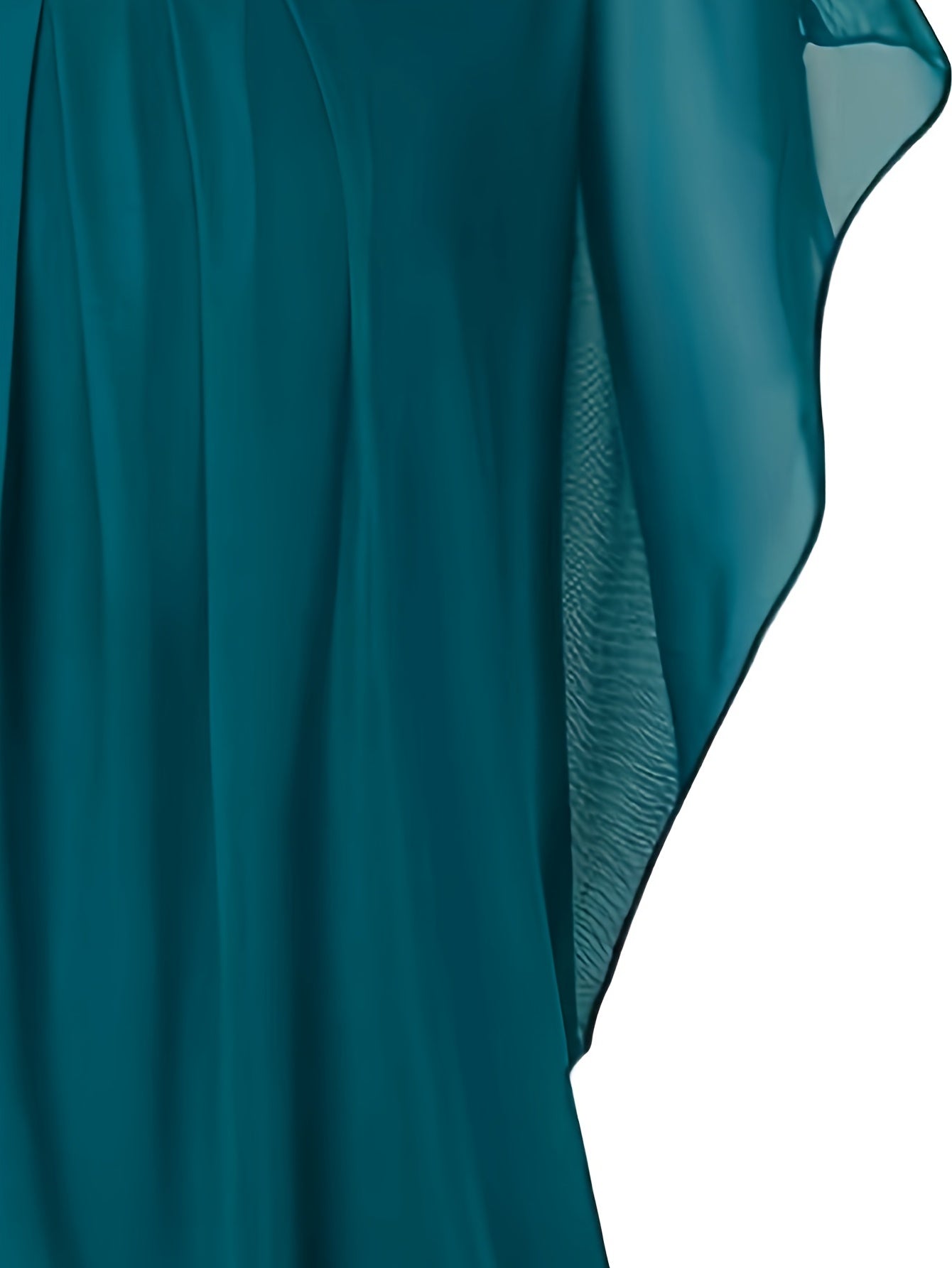 Empriss | Casual blouse van mesh voor dames - Korte mouwen, geplooide voorkant