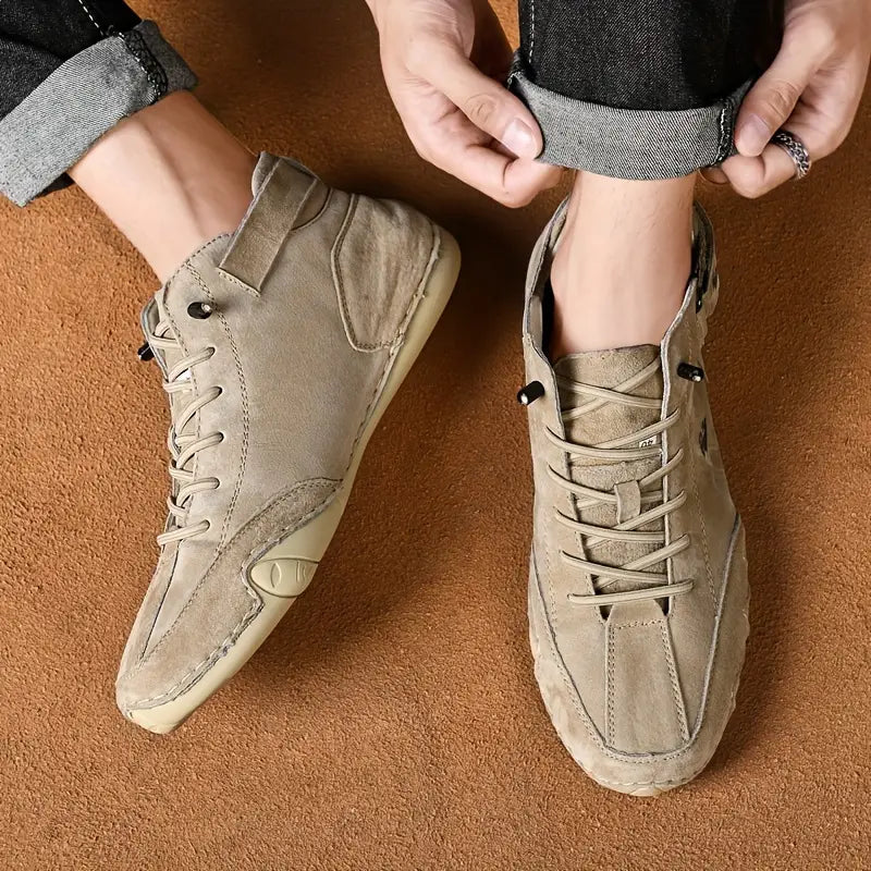 Bootrek | Heren Suède Enkellaars Sneakers – Stijlvolle Casual Boots met Slijtvaste Antislip Zool