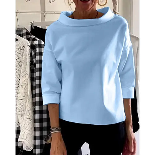 Adrelya | Elegante casual blouse voor dames – shirt met 3/4 mouwen, voor op kantoor en dagelijks gebruik