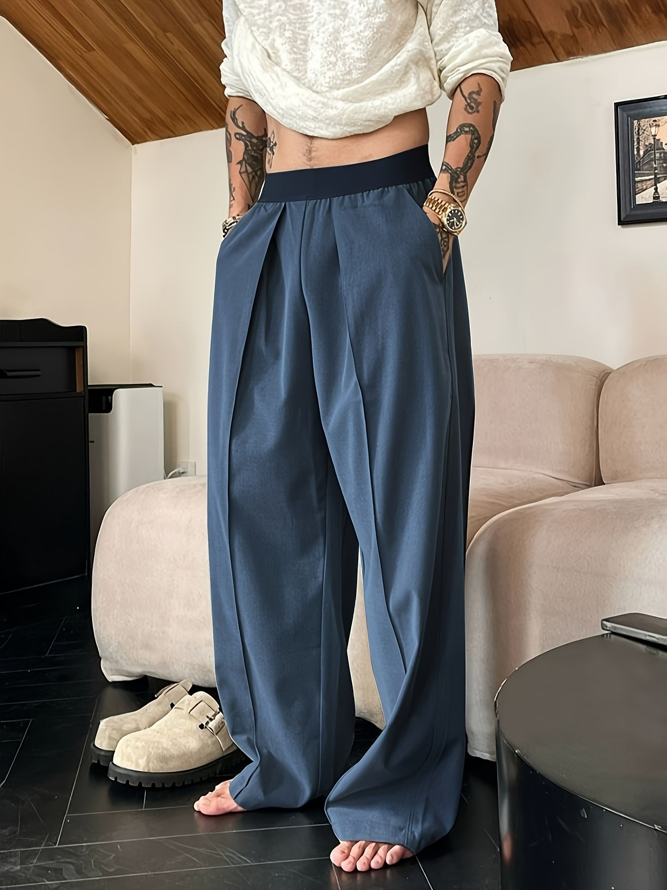 Arnthor | Casual loose fit herenbroek met elastische tailleband