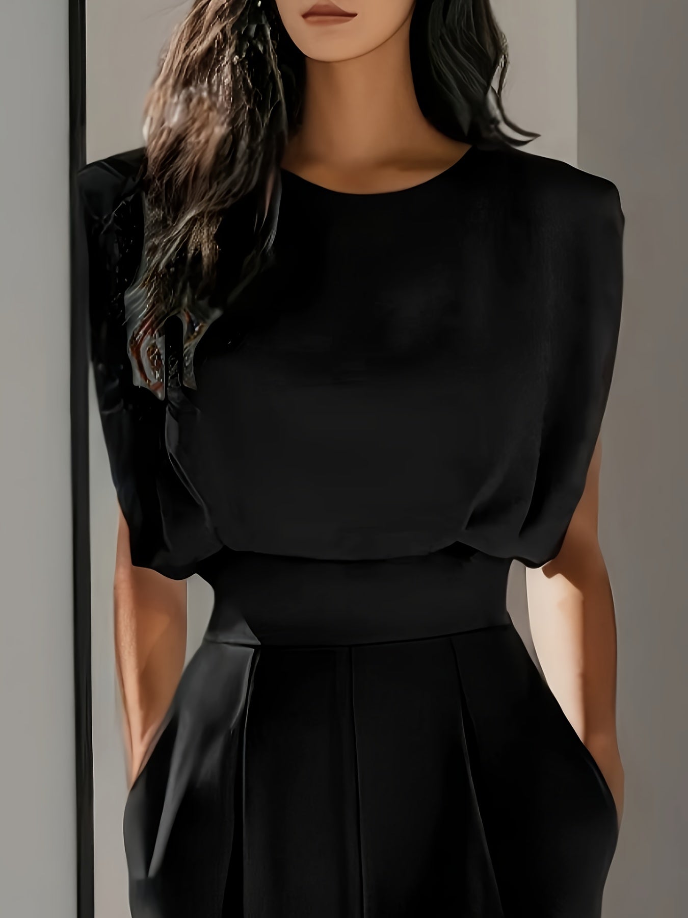 Yoselin | Mouwloze Jumpsuit met wijde pijpen voor dames - Elegant eendelig broekpak