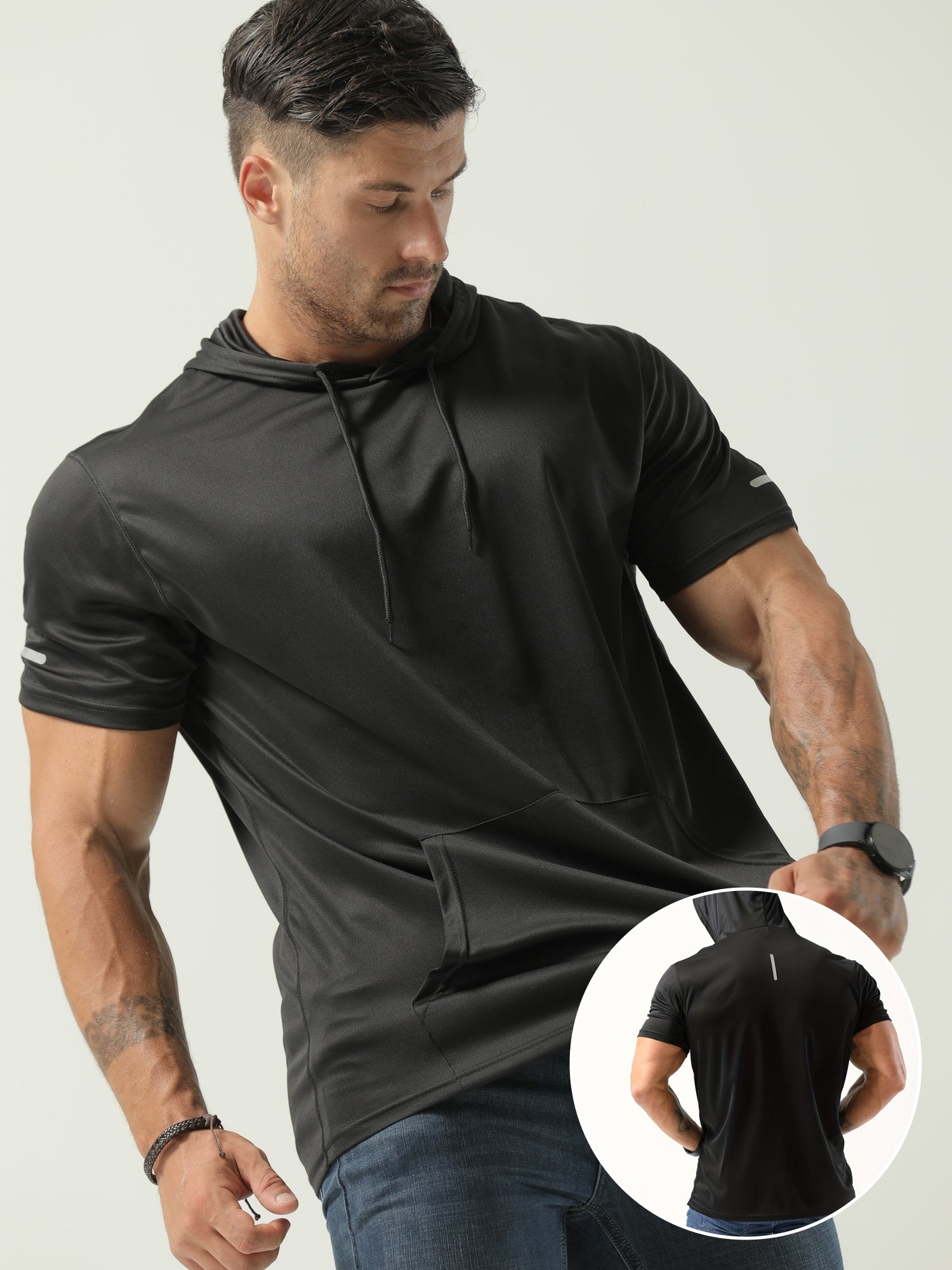 Galvin | Sneldrogende, ademende hoodie voor heren - Casual activewear
