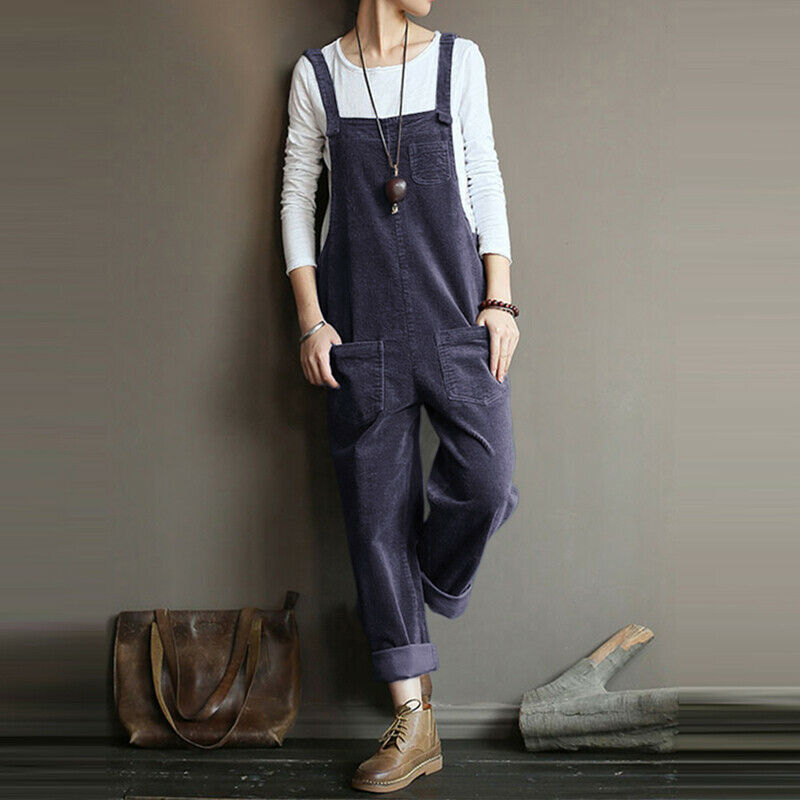 Coralith | Retro casual corduroy overall voor dames – stijlvolle tuinbroek, comfortabele pasvorm, vintage mode