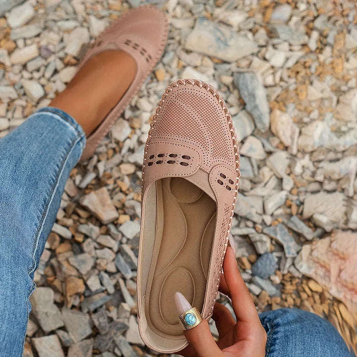 Trish | Comfortabele Orthopedische Flats voor Vrouwen - Steun voor de Boog, Slip-On Loafers