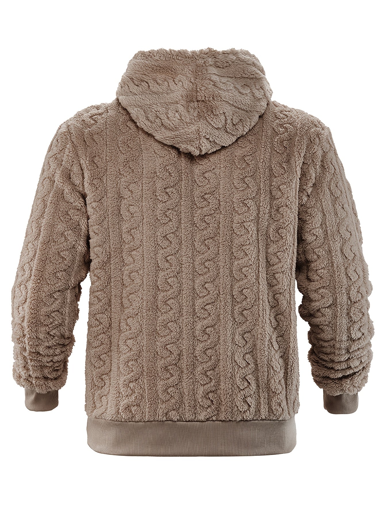 Rander | Thermische fleecehoodie voor heren – Warme pullover-sweatshirt, casual outdoor wintertop